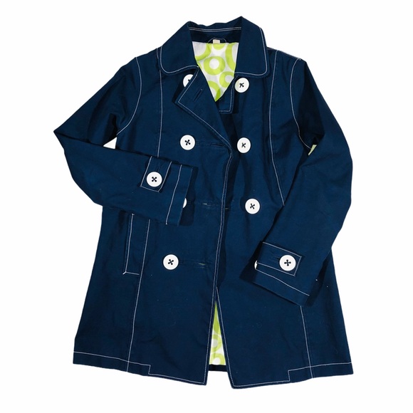 Boden Navy Blue Trench - Picture 1 of 8